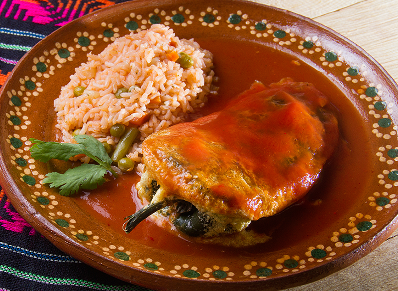 Chile relleno de panela