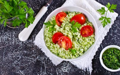 Arroz al cilantro