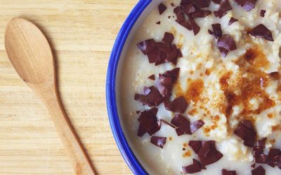 Avena con chocolate