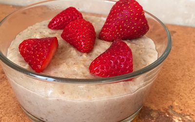 Avena con fresas