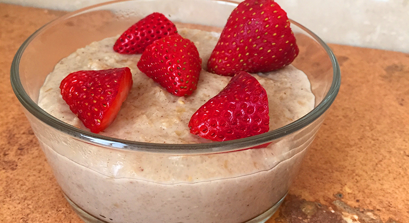 Avena con fresas