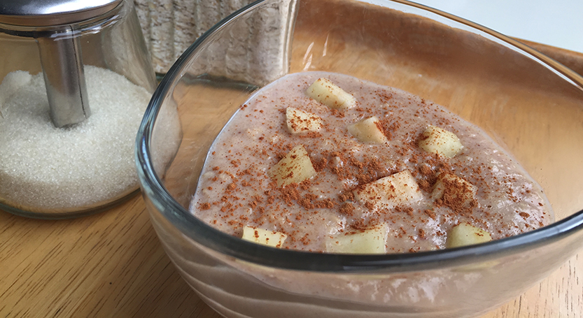 Avena con manzana