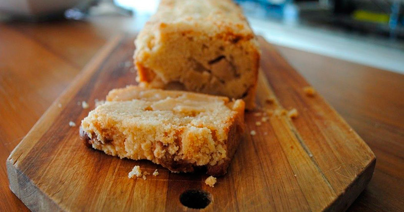 Budín de manzana con nuez