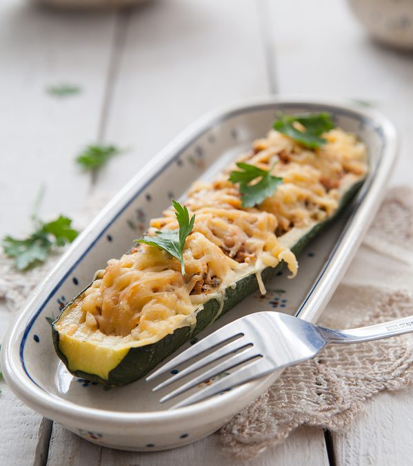 Calabacitas con pavo y panela