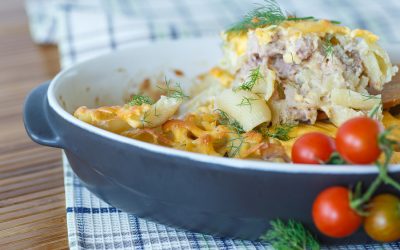 Cazuela de pasta de soya