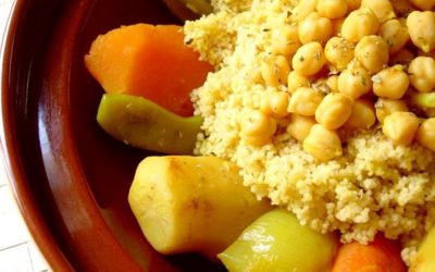 Cous cous con verduras cocidas