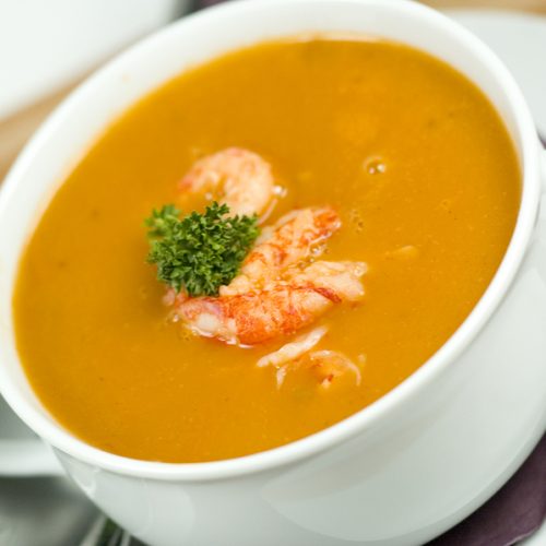Crema de camarón