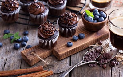 Cupcakes de chocolate