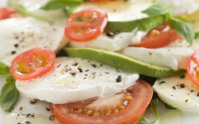 Ensalada de jitomate y calabacín