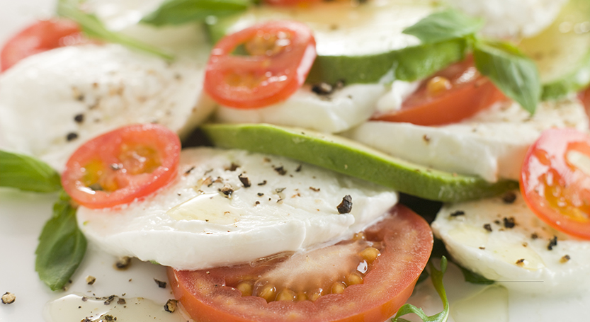 Ensalada de jitomate y calabacín