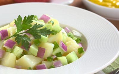 Ensalada de papa con pepino