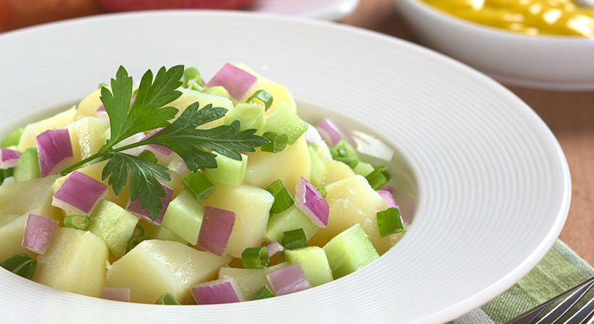 Ensalada de papa con pepino