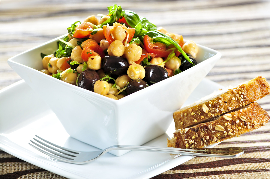 Ensalada de verduras y alubias