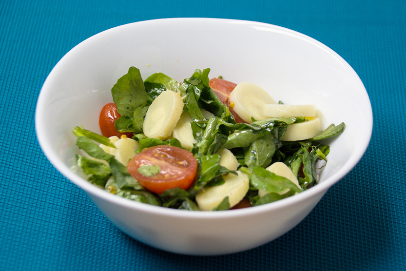 Ensalada de berros y palmitos