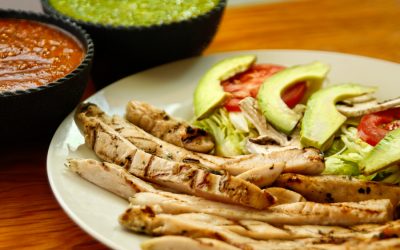 Fajitas con aderezo de perejil