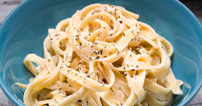 Fetuccini al alfredo