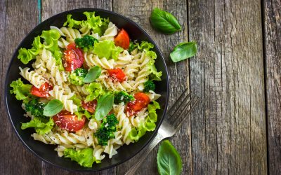 Fusilli con brócoli y camarón