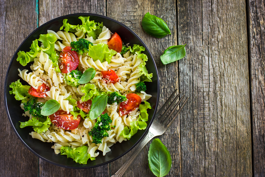 Fusilli con brócoli y camarón