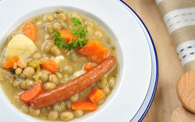 Guisado de zanahorias y frijol de soya