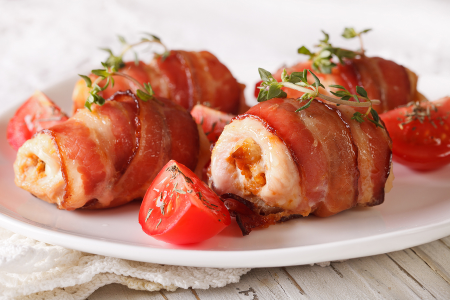 Pechugas de pollo rellenas de queso de cabra