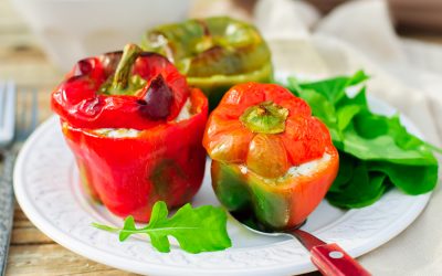 Pimientos rellenos de queso