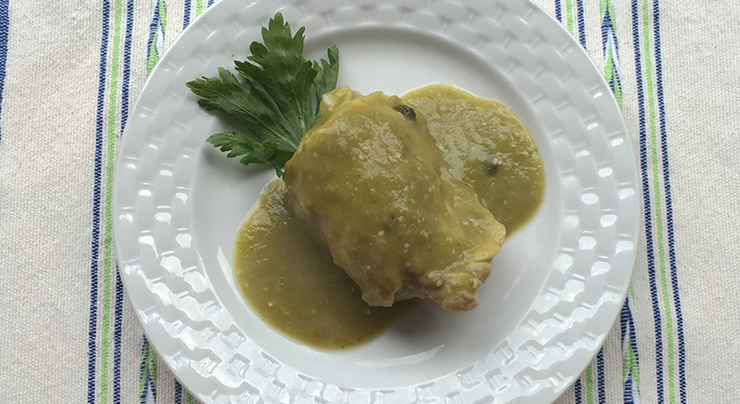 Pollo en salsa verde