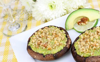 Portobellos con guacamole