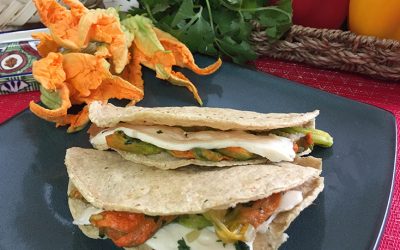 Quesadillas de flor de calabaza