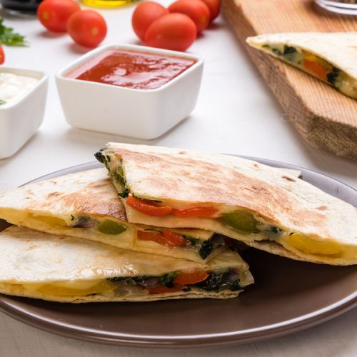 Quesadillas de rajas con queso