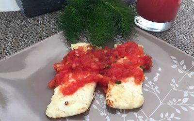 Queso panela en salsa de tomate