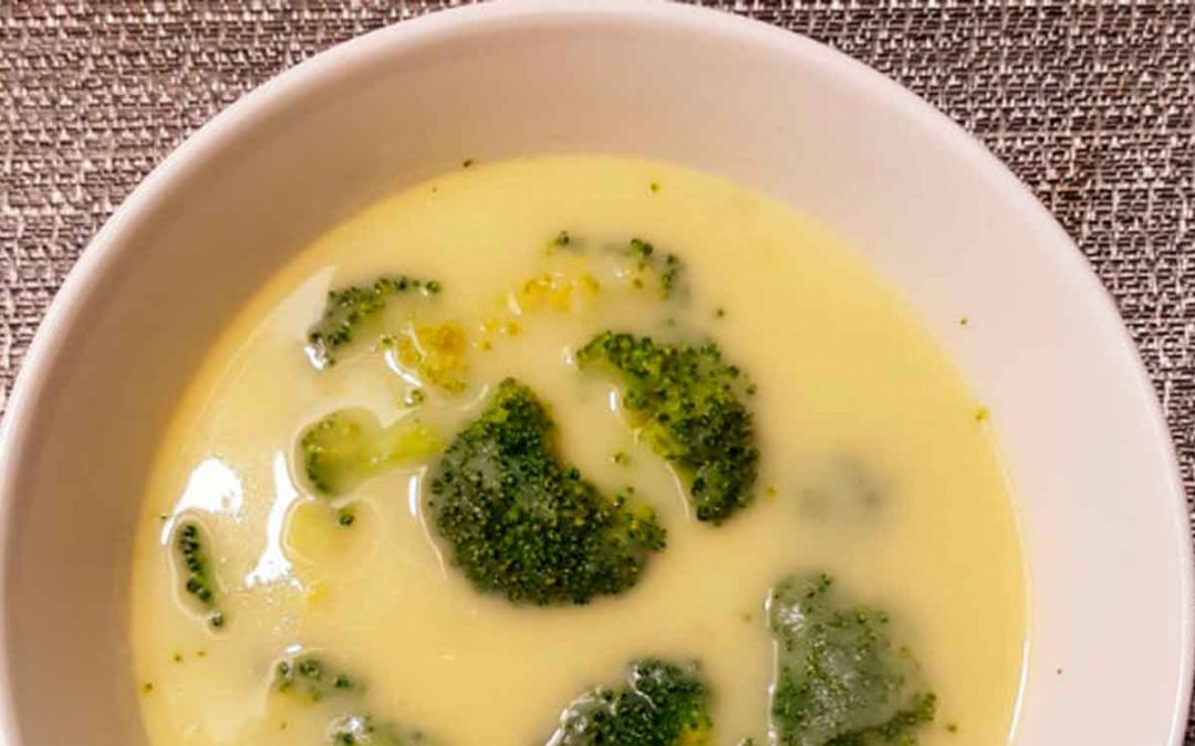 Sopa cremosa de brócoli