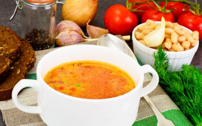 Sopa de alubias estilo español