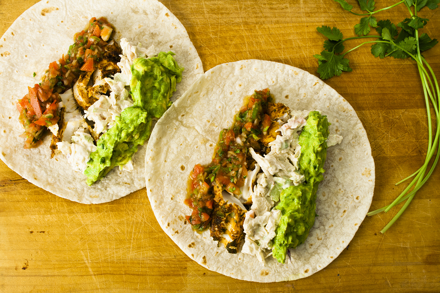 Tacos de pescado a la mexicana