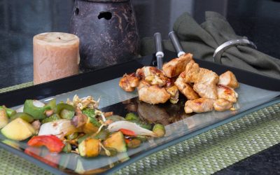 Teppanyaki de pollo