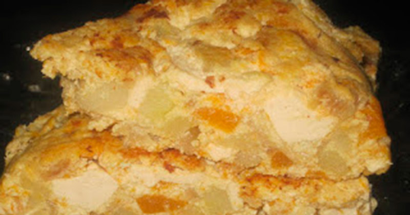 Tortilla de zanahoria y tofu