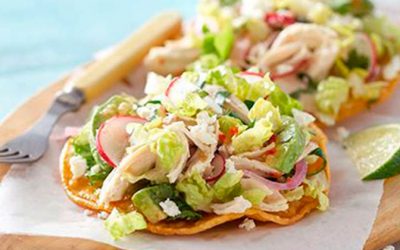 Tostadas de pollo