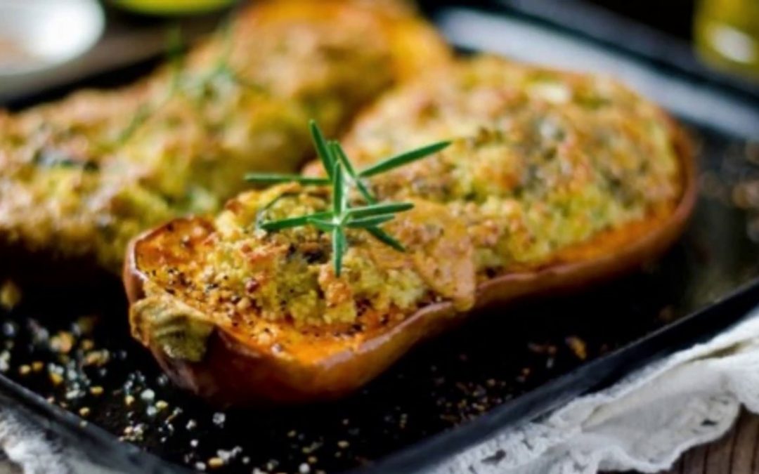 Calabazas rellenas de quinoa