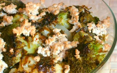 Brócoli y coliflor en salsa de hierbas