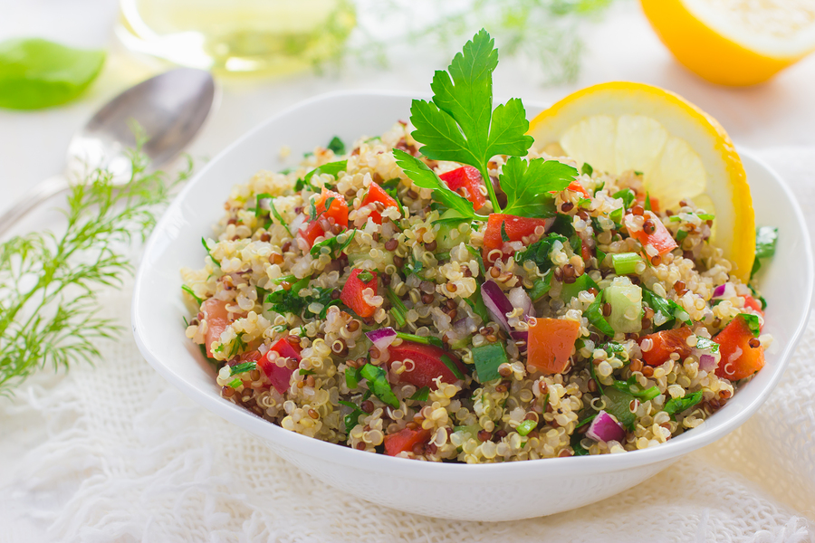 Ensalada de quinoa con verduras