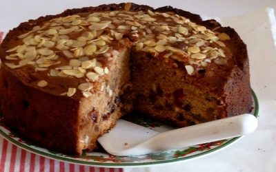 Pastel de almendras con coñac