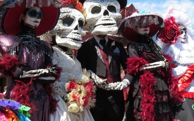 Celebración de día de muertos en México