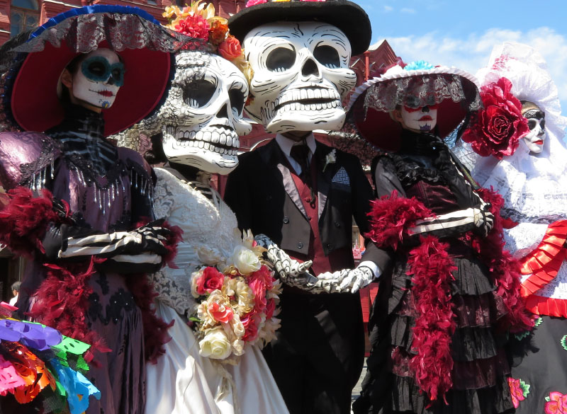 Celebración de día de muertos en México