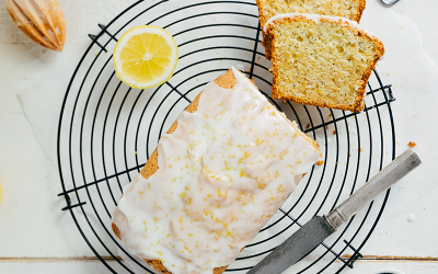 Panqué con crema de limón