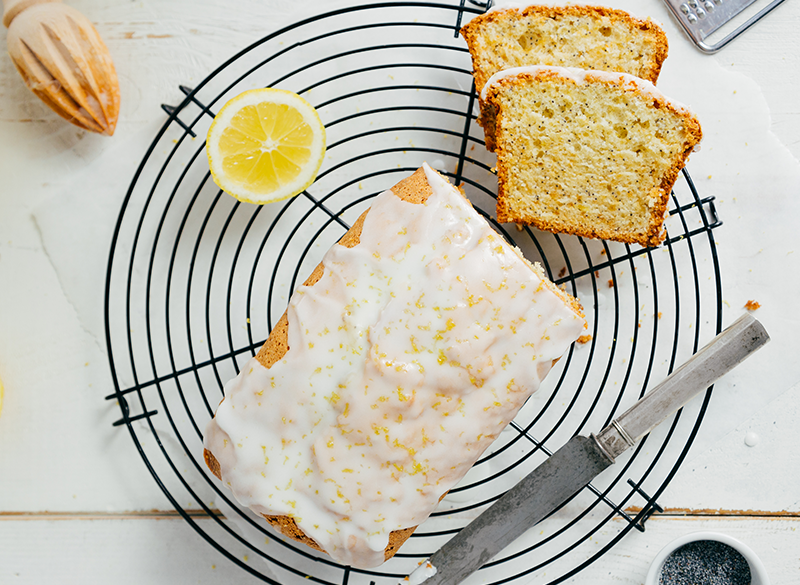 Panqué con crema de limón