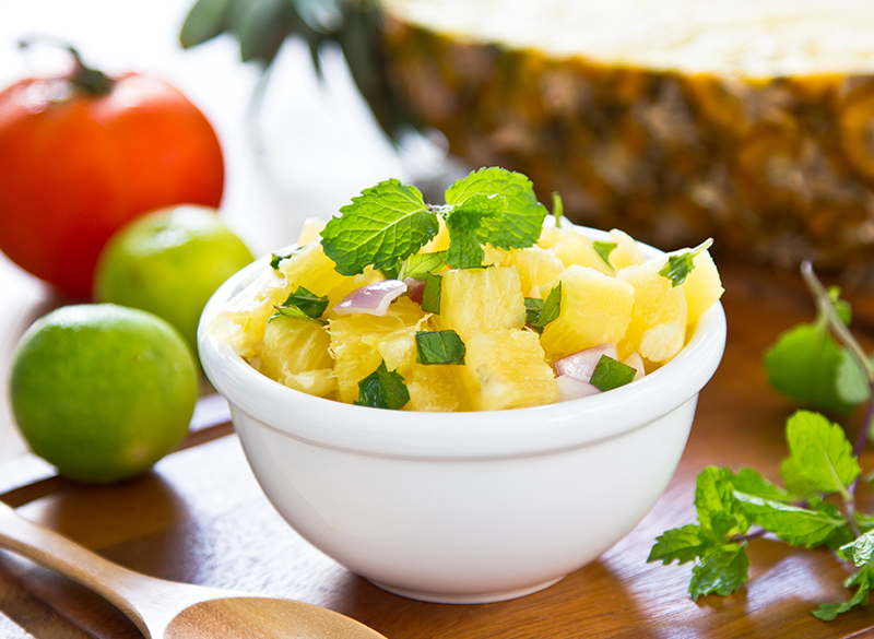 Salsa de piña al vino blanco