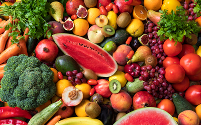 Frutas y verduras de primavera