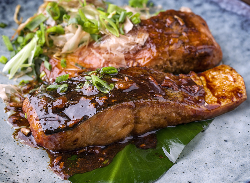 Pescado teriyaki