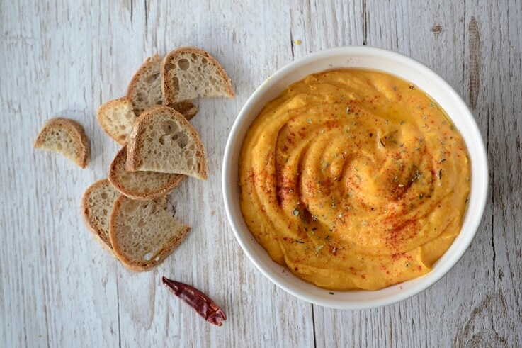 Calabazas con Hummus