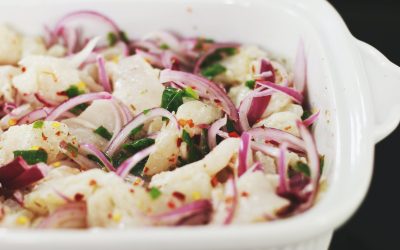 Ceviche de mariscos al cilantro