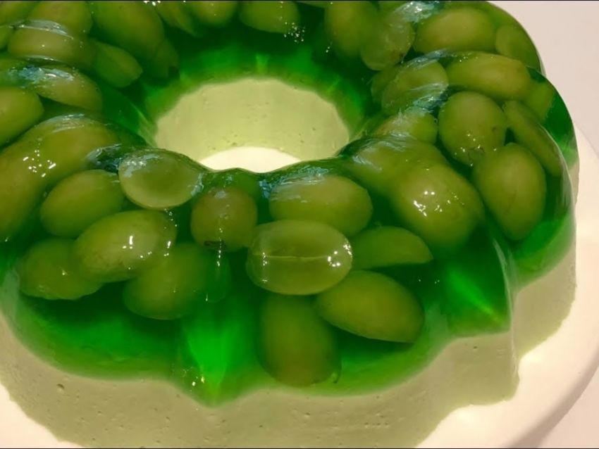 Gelatina de Anis con Uvas - Un excelente postre Vidactual